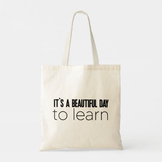 Het is een mooie dag om te leren tote bag (Achterkant)