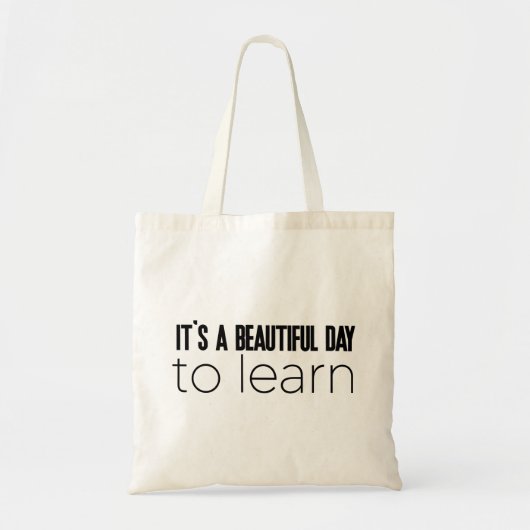Het is een mooie dag om te leren tote bag (Voorkant)