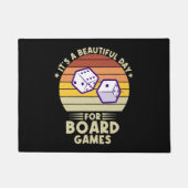 Het is een mooie dag voor bordspellen grappige gam deurmat (Voorkant)