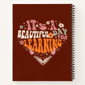 Het is een mooie dag voor het leren van Teacher Gi Notitieboek (Achterkant)