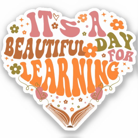 Het is een mooie dag voor het leren van Teacher Gi Sticker (Voorkant)