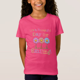 Het is een mooie dag voor Smiling Graphic - Girls' T-shirt