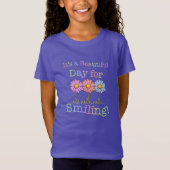 Het is een mooie dag voor Smiling Graphic - Girls' T-shirt (Voorkant)
