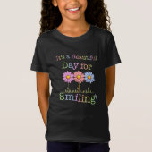 Het is een mooie dag voor Smiling Graphic - Girls' T-shirt (Voorkant)