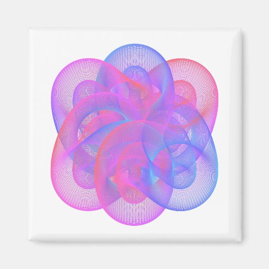 Het is een mooie geometrische figuur. magneet (Voorkant)