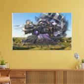 "Het is een mooie plek hier" Canvas Afdruk (Insitu (Woonkamer))