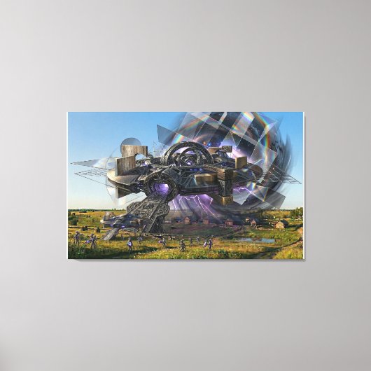 "Het is een mooie plek hier" Canvas Afdruk (Voorkant)