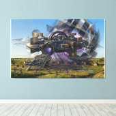 "Het is een mooie plek hier" Canvas Afdruk (Insitu (Houten vloer))