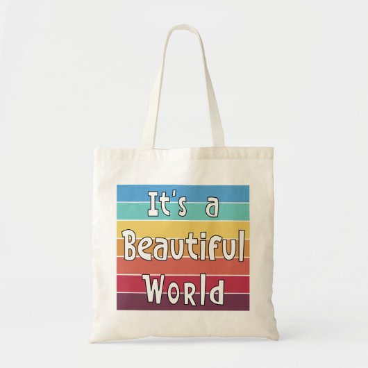 Het is een mooie wereld tote bag (Voorkant)