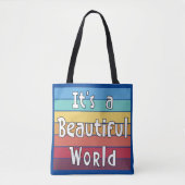 Het is een mooie wereld tote bag (Voorkant)