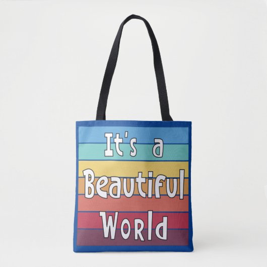 Het is een mooie wereld tote bag (Voorkant)