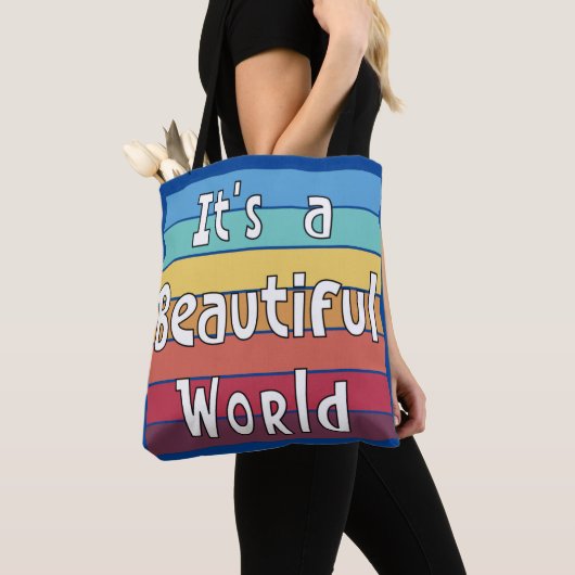 Het is een mooie wereld tote bag (Dichtbij)