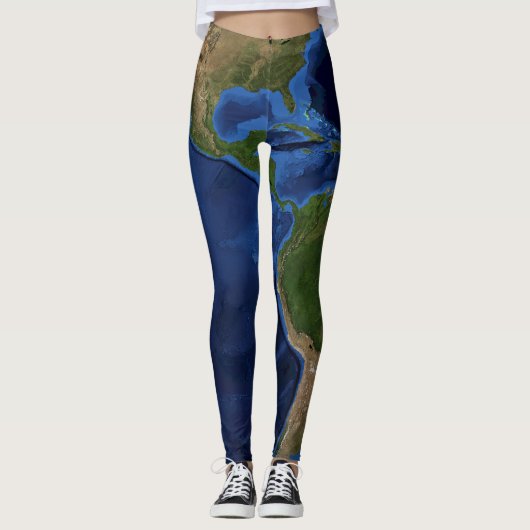 Het is een mooie wereld - westerne hersenhelft leggings (Voorkant)