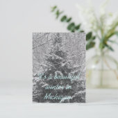 Het is een mooie winter in Michigan Briefkaart (Staand voorkant)
