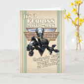 Het is een moto-Man Ferriss Wenskaart Kaart (Gele Bloem)