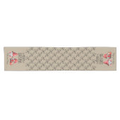 Het is een Mr en Mrs Gnome Kerstmis. Korte Tafelloper (Horizontaal)