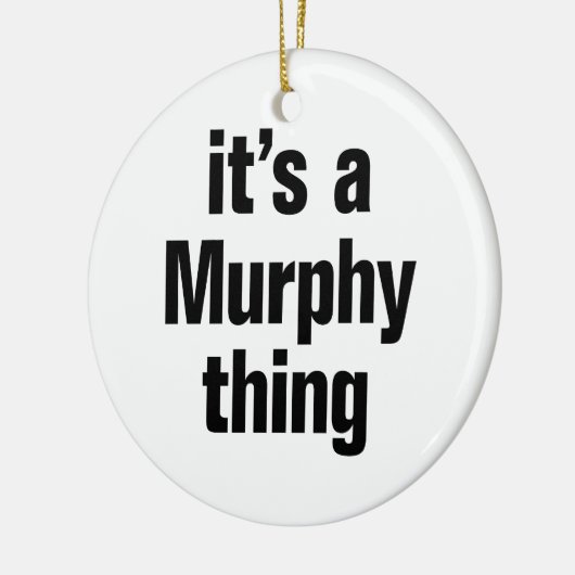 het is een murphy-ding keramisch ornament (Links)