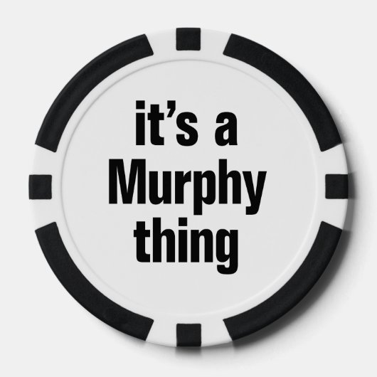 het is een murphy-ding pokerchips (Voorkant)