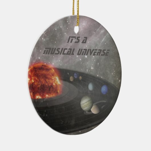 Het is een Musical Universe Keramisch Ornament (Rechts)