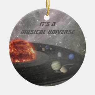 Het is een Musical Universe Keramisch Ornament
