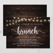 Het is een na de bruiloft brunch, de ontwikkeling kaart (Voorkant / Achterkant)