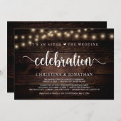 Het is een na de huwelijksfeest, de ontwikkeling kaart (Voorkant / Achterkant)