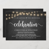 Het is een na het huwelijksfeest, weggelopen i kaart (Voorkant / Achterkant)