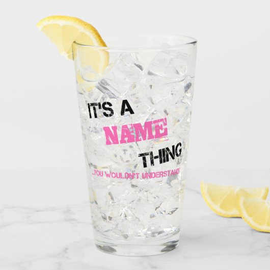 Het is een naamiets dat je niet zou begrijpen glas (Voorkant ijs)