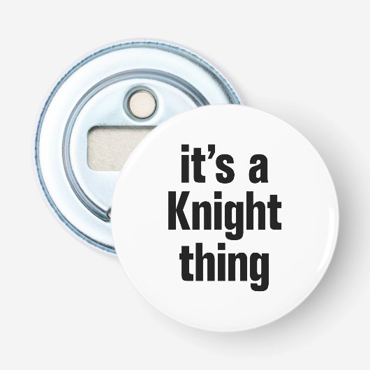 het is een nachtzaak button flesopener (Voorkant)