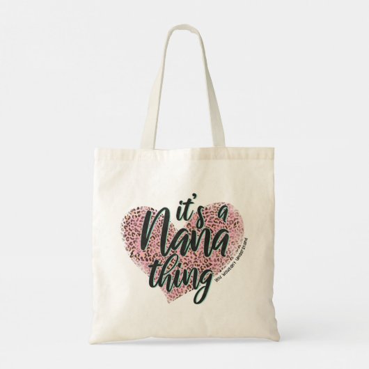 Het is een Nana Thing Grandma Tote Bag (Achterkant)