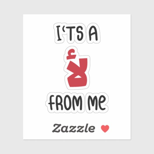 Het is een nee van mij in het Arabisch, grappige A Sticker (Vel)