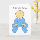 Het is een New Baby Boy in het Duits Kaart (Gele Bloem)
