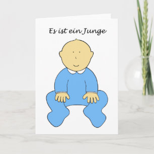 Het is een New Baby Boy in het Duits Kaart