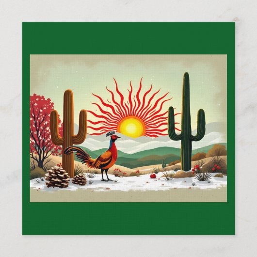Het is een New Mexico Kerstmis Kaart (Voorkant)