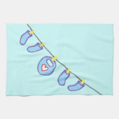 Het is een nieuwe babyjongen! keukeninrichting theedoek (Horizontaal)