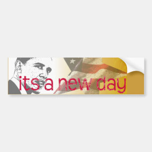 Het is een nieuwe dag bumpersticker