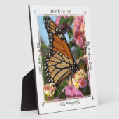 Het is een nieuwe dag (Monarch Butterfly) Fotoplaat (Zijkant)