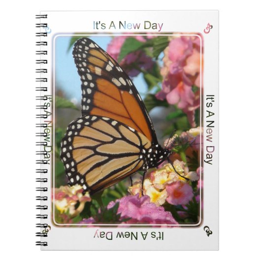 Het Is Een Nieuwe Dag (Monarch Vlinder) Notitieboek (Voorkant)