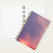 Het is een nieuwe dag Paarse en roze zonsondergang Planner (Display)