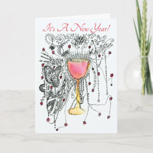 Het is een nieuwe feestdag kaart