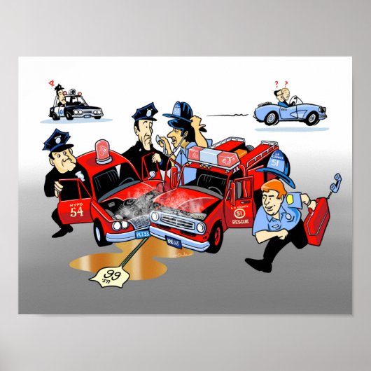 Het is een noodgeval! Waar ben je? Poster (Voorkant)