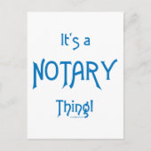 Het is een notaris ding briefkaart (Voorkant)