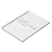 Het is een notitieboek (Linkerzijde)