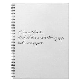 Het is een notitieboek