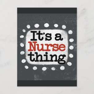Het is een Nurse Thing Briefkaart
