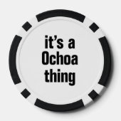 Het is een ochoa ding poker chips (Achterkant)