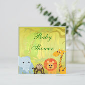 Het is een Oerwoud Baby shower Kaart (Staand voorkant)