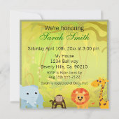 Het is een Oerwoud Baby shower Kaart (Achterkant)