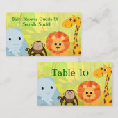 Het is een Oerwoud Baby shower Plaatskaartje (Voorkant / Achterkant)