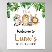 Het is een Oerwoud Baby shower Welkom Poster (Voorkant)